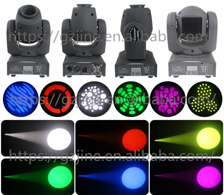 China 30w consumption spot gobo projector led mini moving head light with dmx control