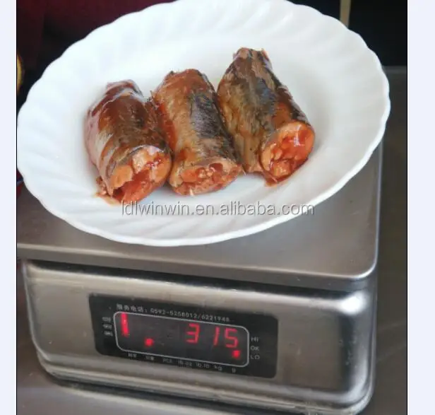 
Canned mackerel in tomato sauce canned fishes 