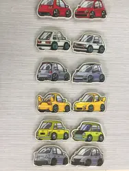 Metal fridge magnet wholesale custom cheap car shape souvenir stainless steel material metal fridge magnet