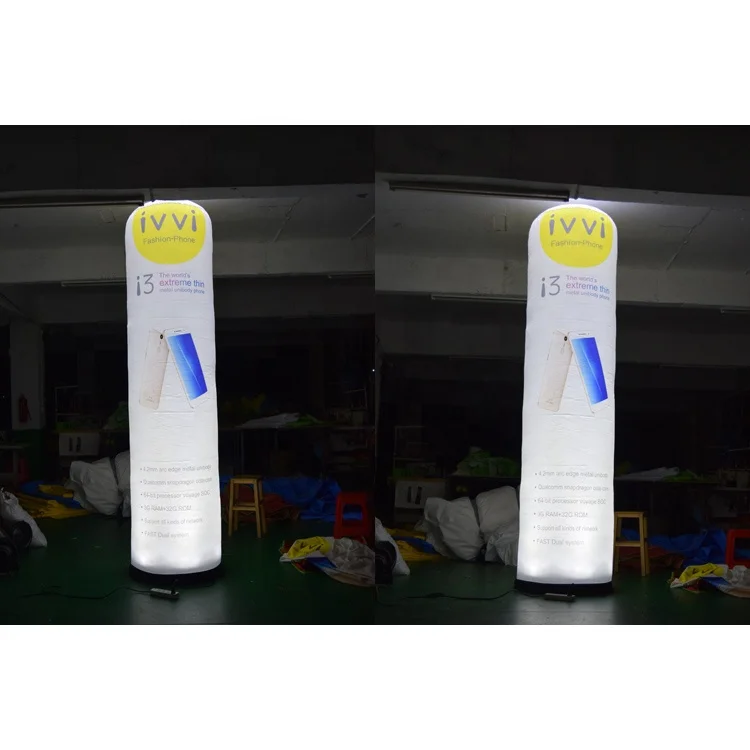 Blue Springs Advertising Led Lighting Inflatable Pillar Column for event party