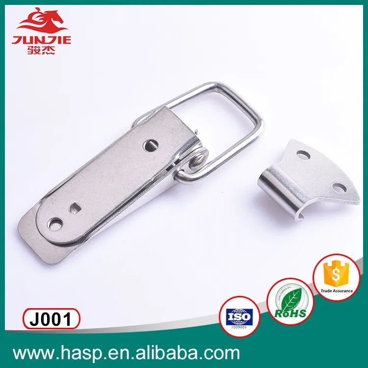J001 Silver toolbox spring loaded toggle latch lock catches box hasp latch