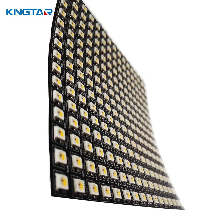 16x16 WS2812 RGBW Flexible PVC LED Matrix Display Indoor Application RGBW Dot Matrix