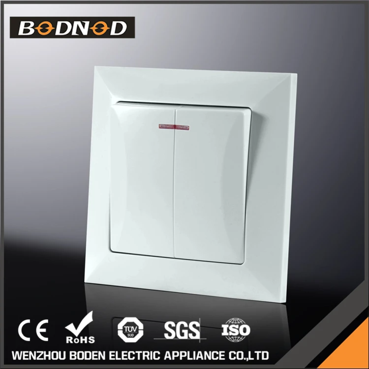 Новейший предназначен 2 банды 1 способ Европейский энергосбережения настенный выключатель