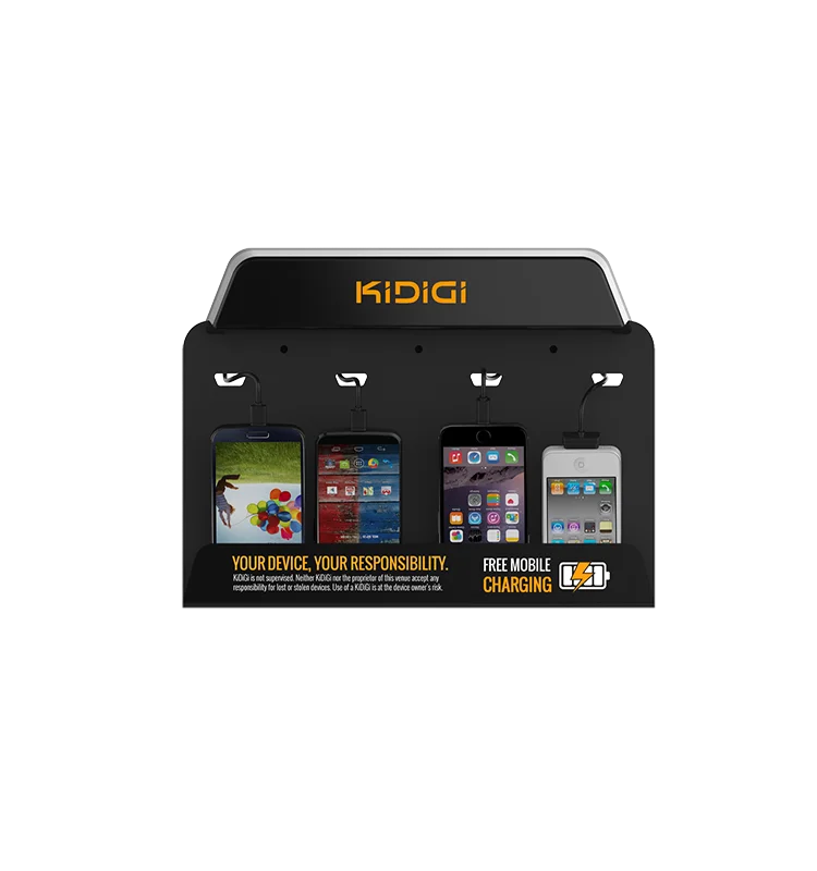 Настенное зарядное устройство KiDiGi с 4 портами MFi, настенная зарядная станция для мобильного телефона