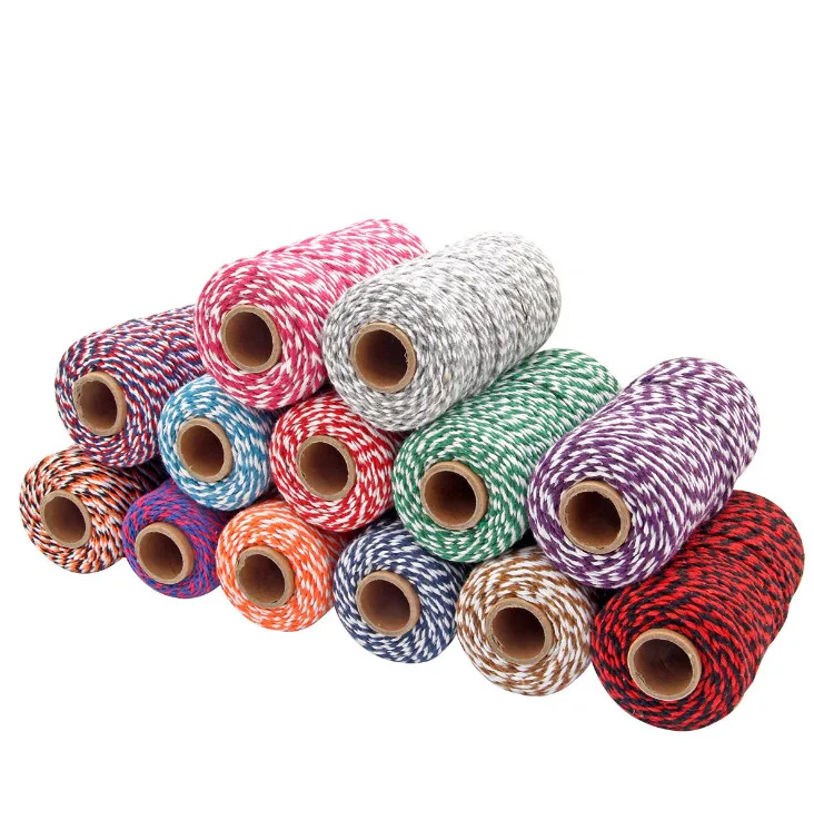 Wholesale 2 mm Nature cotton baker twine macrame decoration string