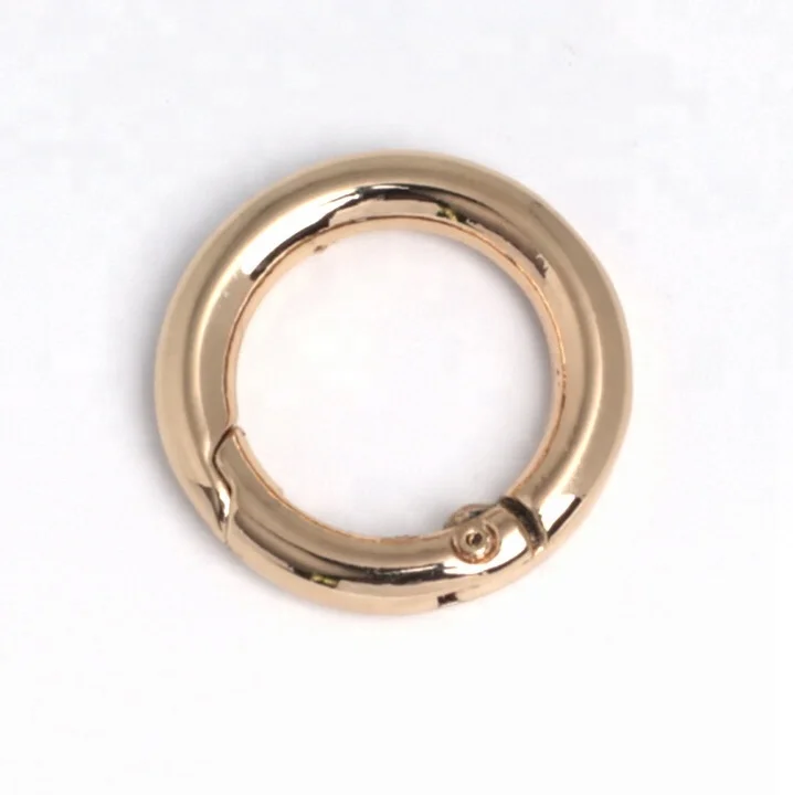 
China Factory Supplies Hardware Handbag Accessories Metal Spring O Ring Clips 