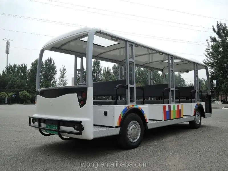 23 seater electric sightseeing bus 96v, 13.5kw AC system