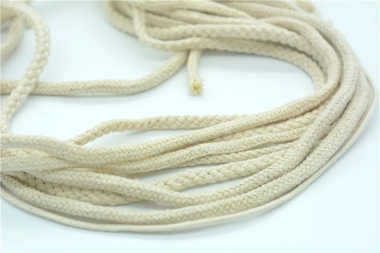 
natural woven cotton braided rope braid cord for room Ornament making 