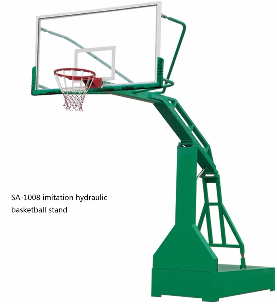 basketball pole and backboard