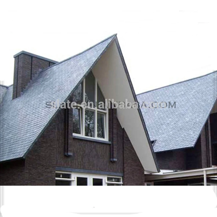 Экологически чистый простой в установке шиферный камень плитка для крыши бесплатный образец черного цвета