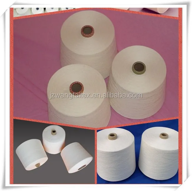 
30s/1 Single Count Polyester Spun Yarn For Weaving and Knitting Machines 