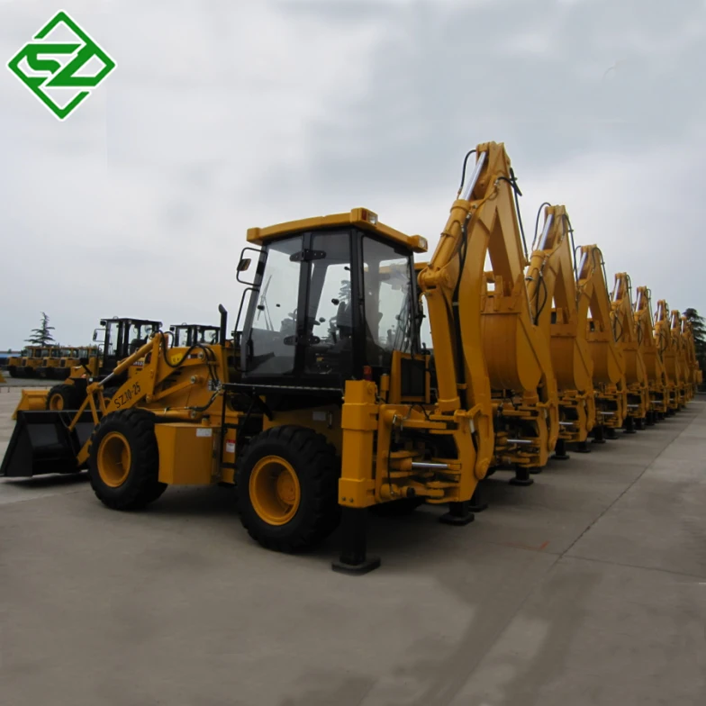4wd 40hp tractor with front end loader and backhoe