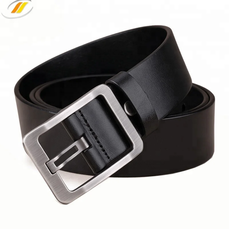 Top Quality Custom Pin Buckle Business Men Genuine Leather Belt