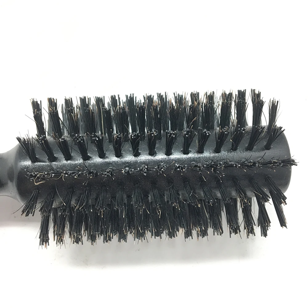 
2021 Osaki Mixed Boar Bristle Round Brush, Hair Brush with Ergonomic Plastic Handle 