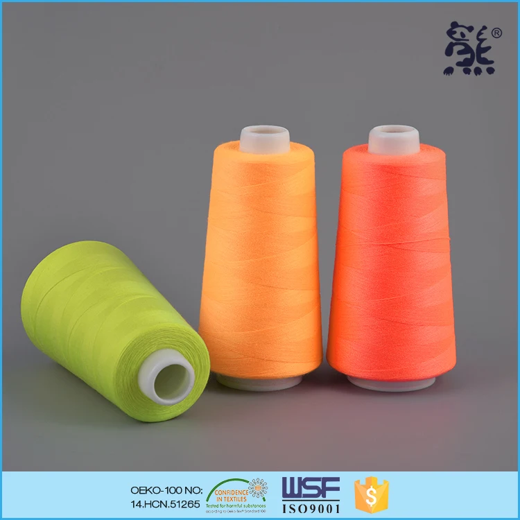 40S/2 tex27 ticket120 high tenacity sewing thread spun polyester for jeans