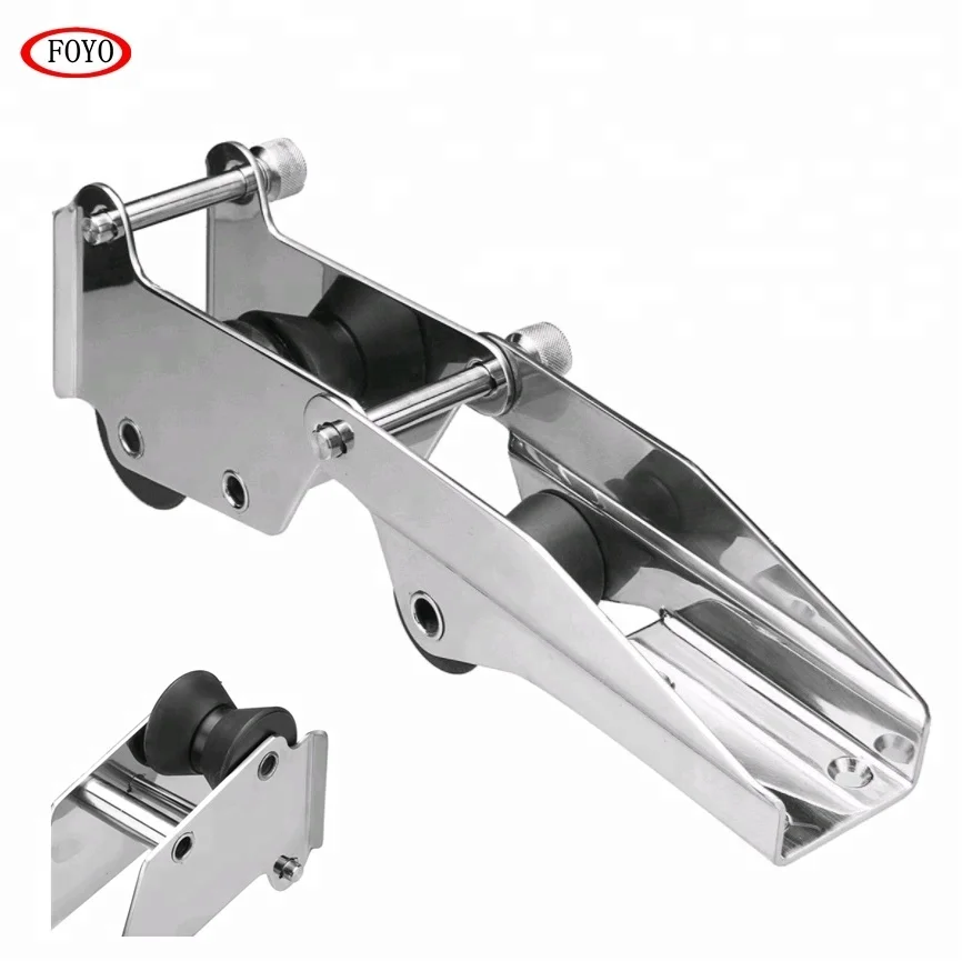 Stainless Steel Hinged Self Launching Bow Anchor Roller Bracket