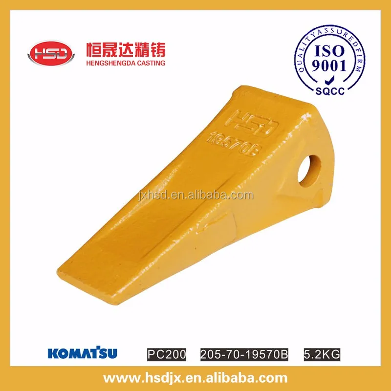 PC200 excavator bucket spare parts rock teeth 19570