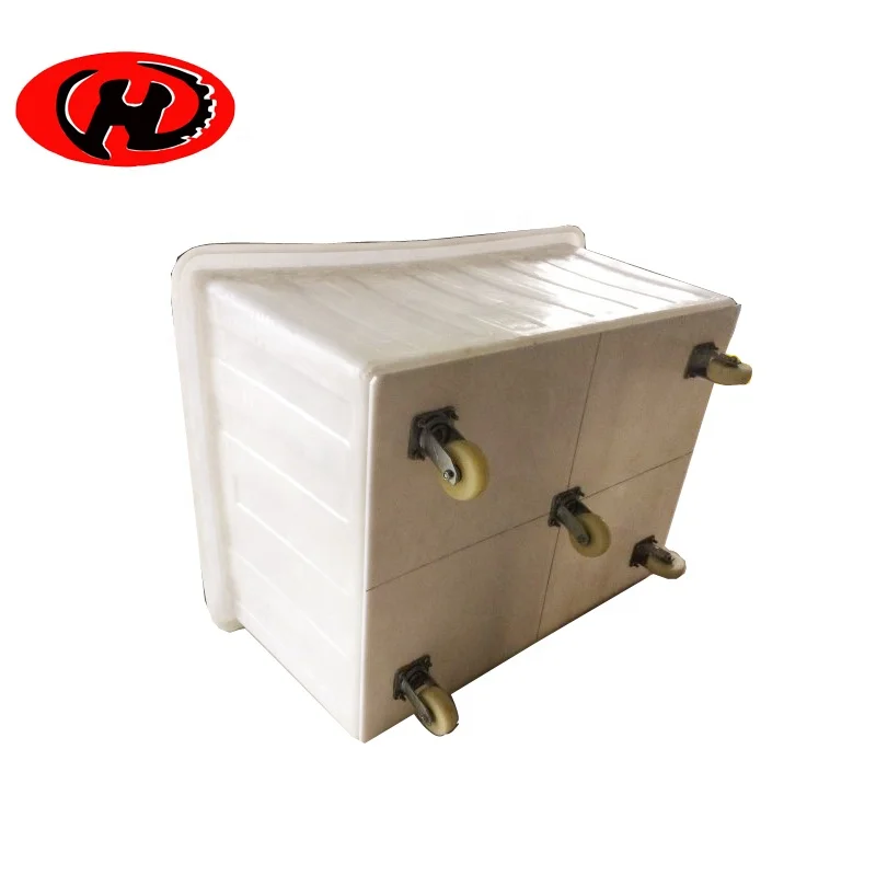 China made durable plastic laundry cart plastic container hand trolley  truck