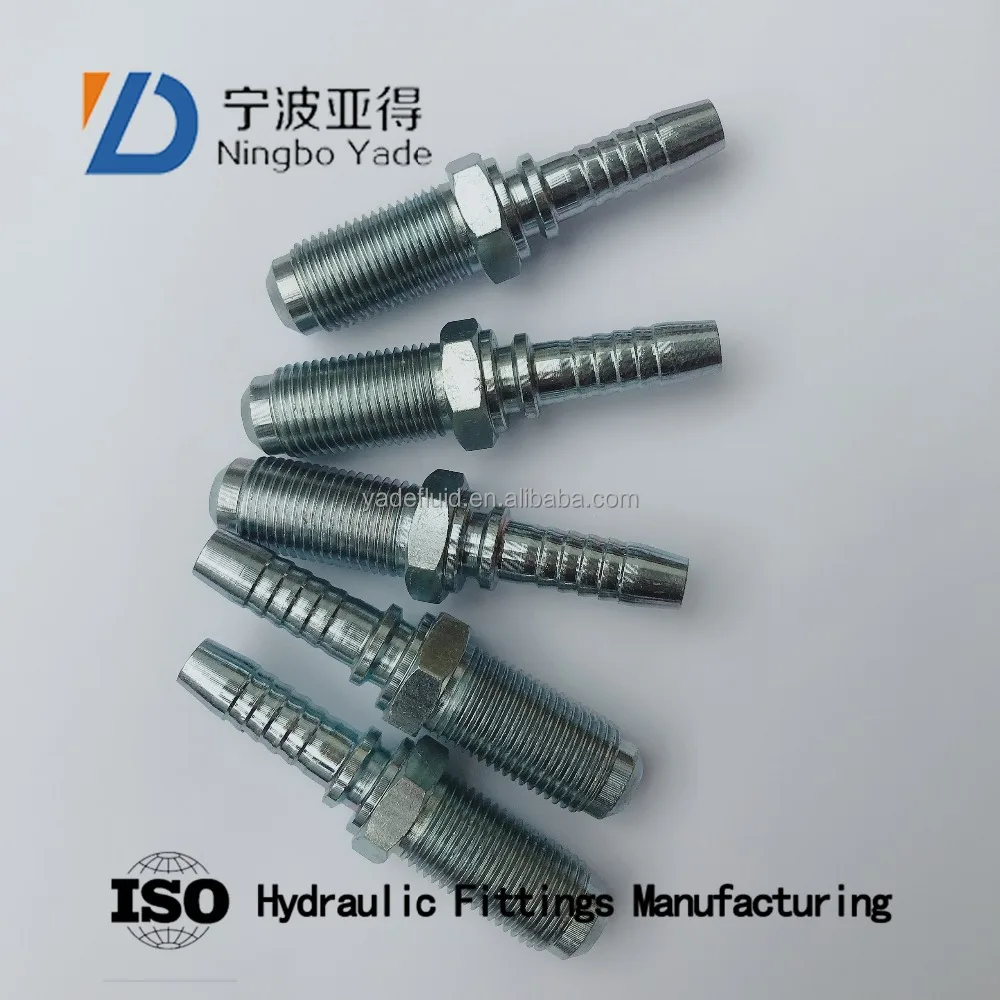 10811L-22-08 Advanced metal stainless steel brass metric hydraulic hose end fitting connectors