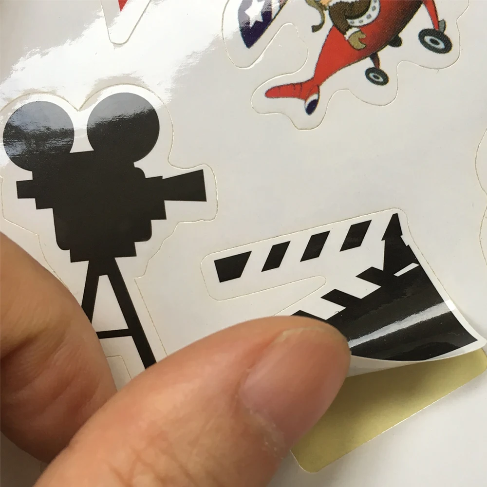 Shenzhen supplier bulk company customized printing bike logo sticker