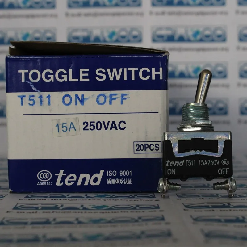Tend Toggle Switch T511 (15A 250VAC)