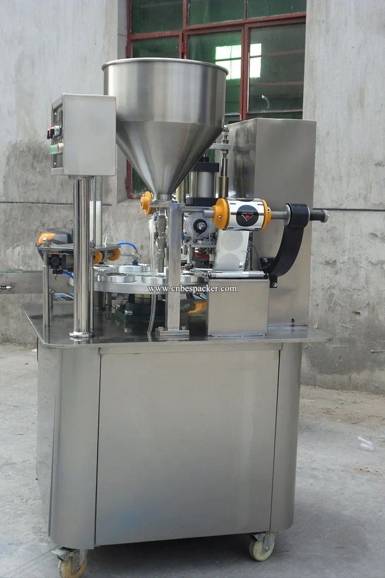 XBG-900-1 Роторный Тип Автоматическая Капсула Небольшая Статья Пластиковый Стаканчик Наполнения И Укупорки Машина