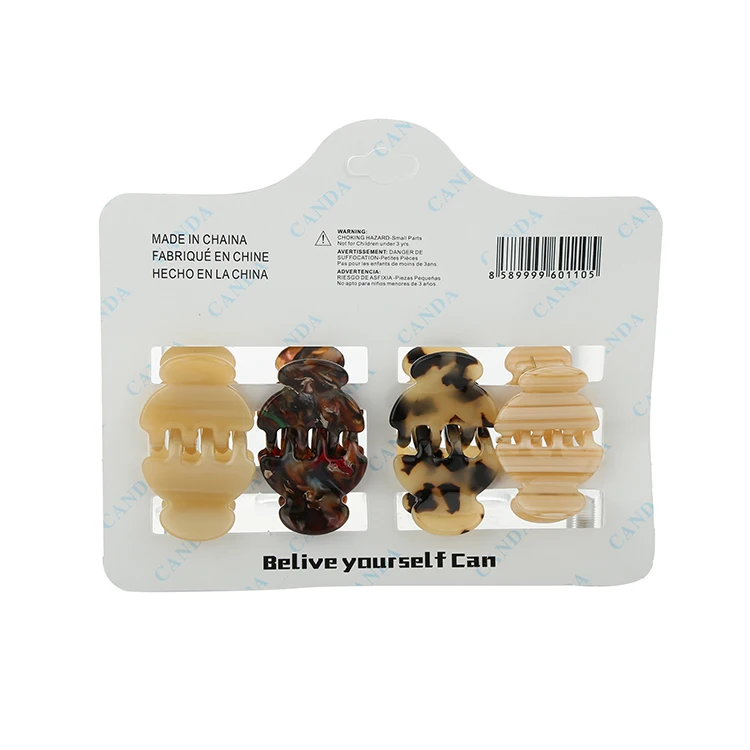 High quality cheap flower acetate hair clips hair stylist ornament hair claw clips for women