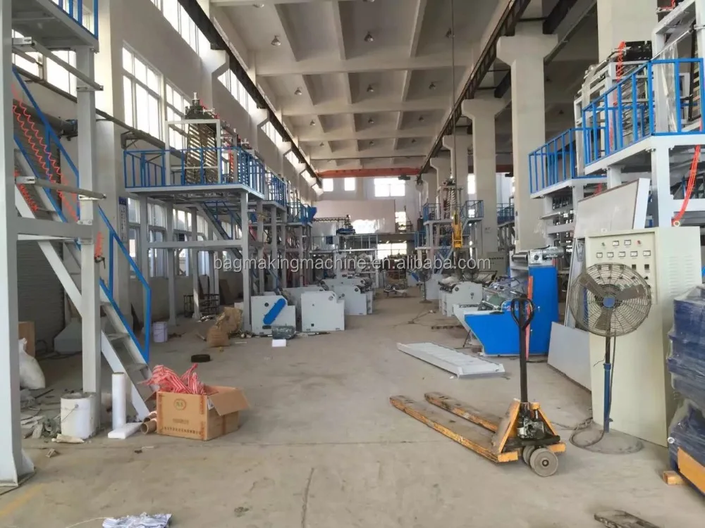 Shopping bag PE high & Low-pressure Blowing PE Plastic Film Extrusion Machine Line