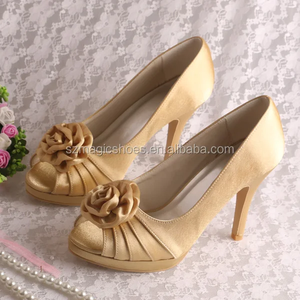 Beautiful Women High Heel Shoes With Flower