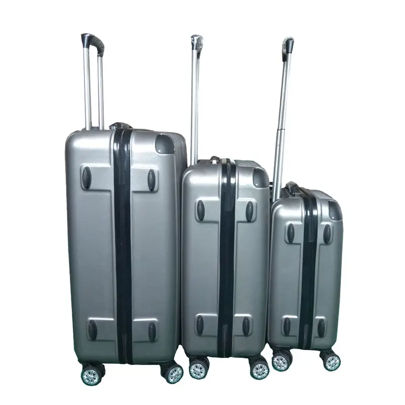 Hard shell abs pc trolley suitcase big capacity luggage 3pcs travel luggage bags set