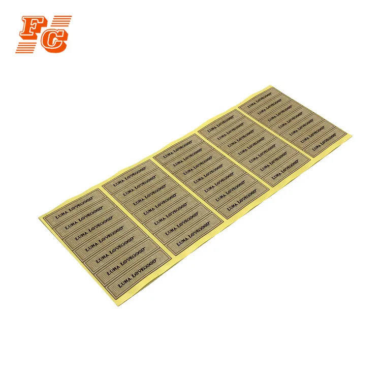 Food name custom function logo label sticker for wide application