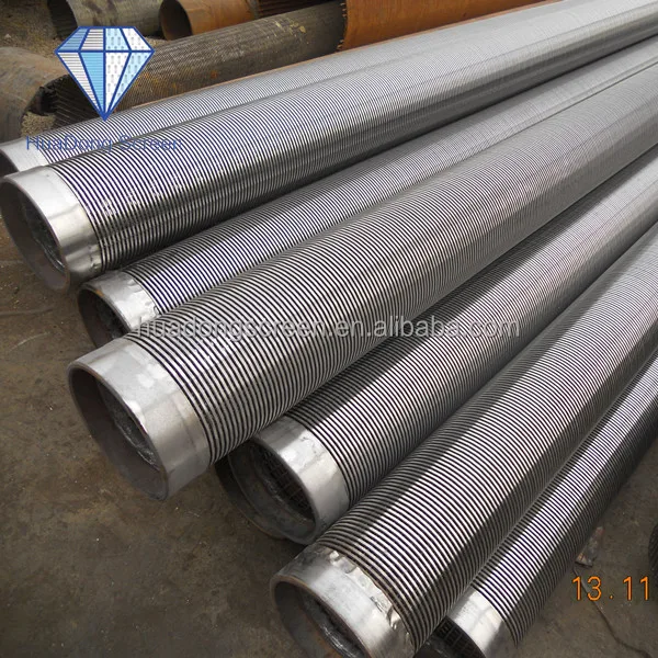 14inch 1mm Slot Johnson Water Well Sand Filter Screens With Plain End For Sale