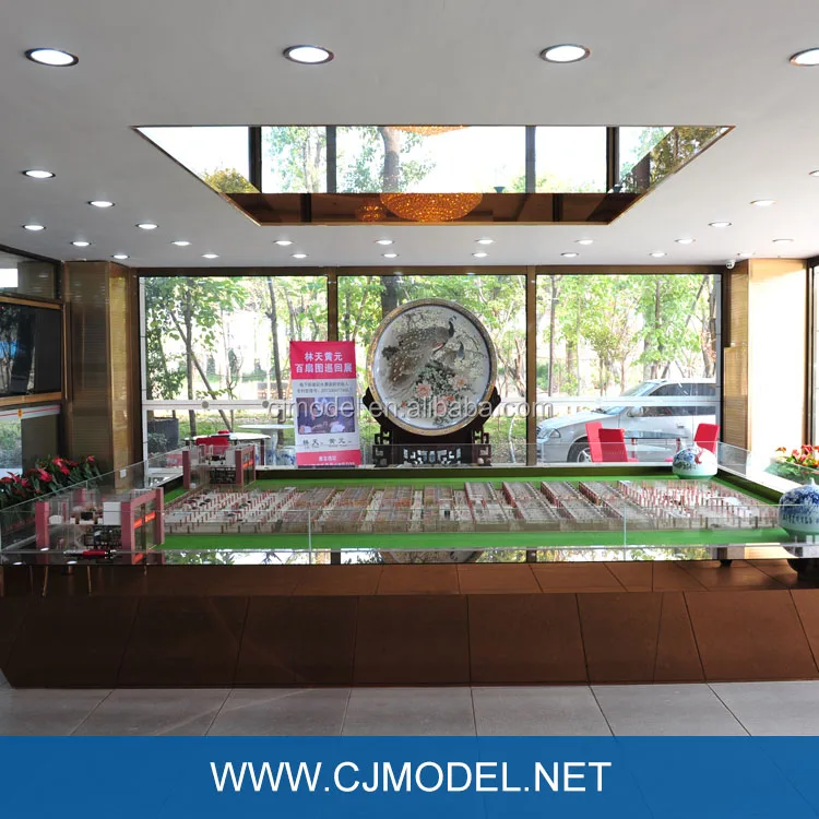 Commercial miniature building model maker with LED lighting