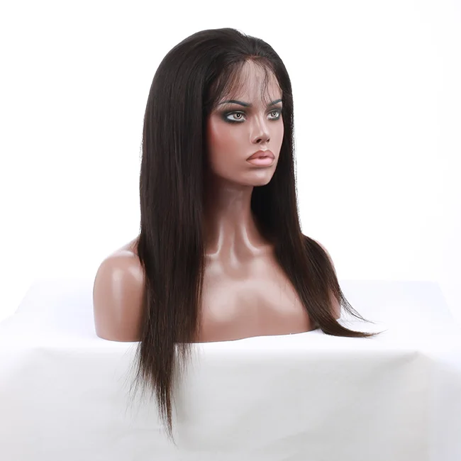 
Brazil kinky straight full lace 100% human hair wig 