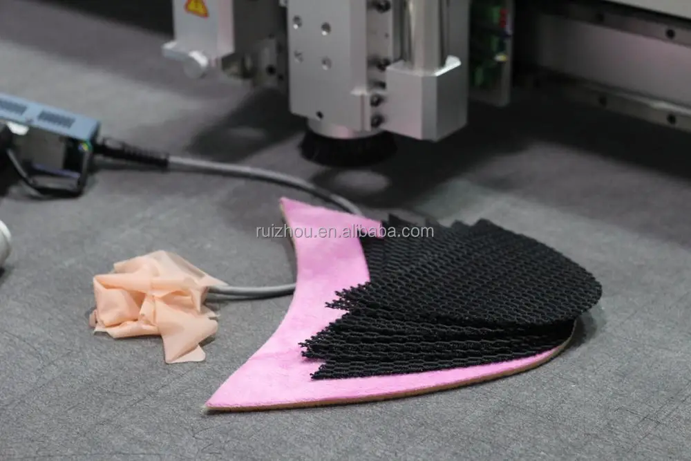 China Factory Ruizhou cnc shoes bags gloves cloth fabric soft materials cutting machine