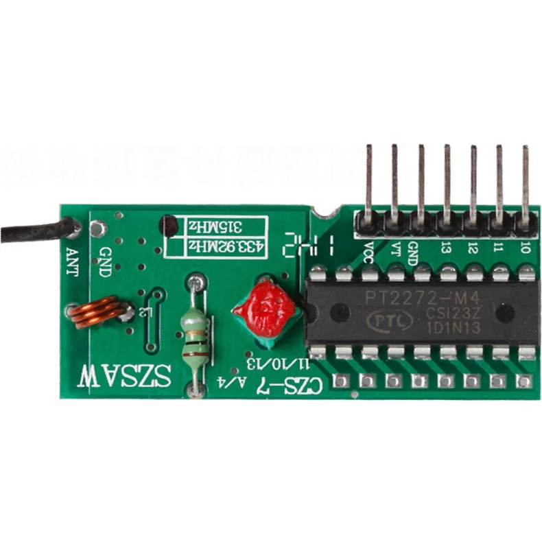 Taidacent Shortwave Regenerative Receiver Regeneration for PCB Four Road 315MHz/433MHz Super Regeneration Receiver Module
