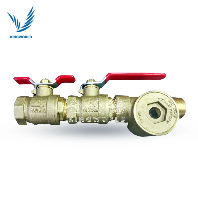 
FM Tyco Fire Inspectors Test and Drain Valve With Sight Glass And Sign 