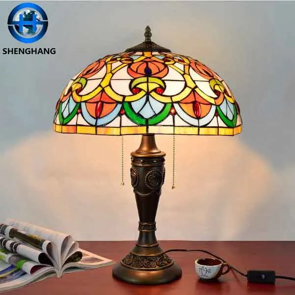 Morden style new decor tiffany table lamp 2020 new design custom-made lampshade