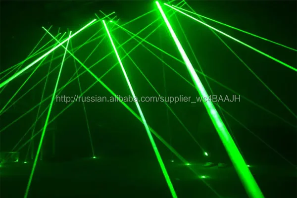 2016 Новых 9 Голов Лазерной Движущихся головного Зеленый DJ Light спайдер лазерный свет Whosale
