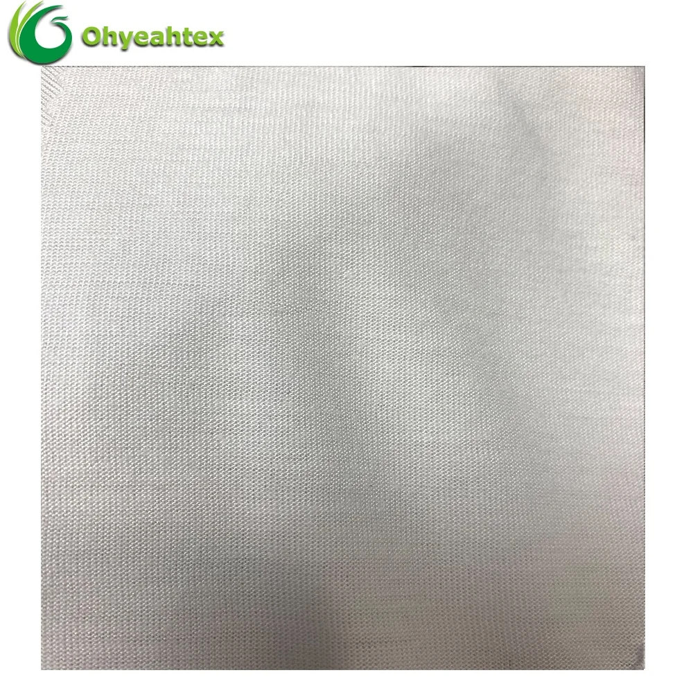 Soft Knitting 100% Single Jersey Viscose Fabric For Vest