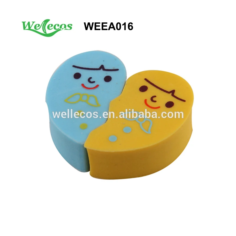 Wholesale Trendy Novelty Cute fancy pencil eraser with full color printing for children
