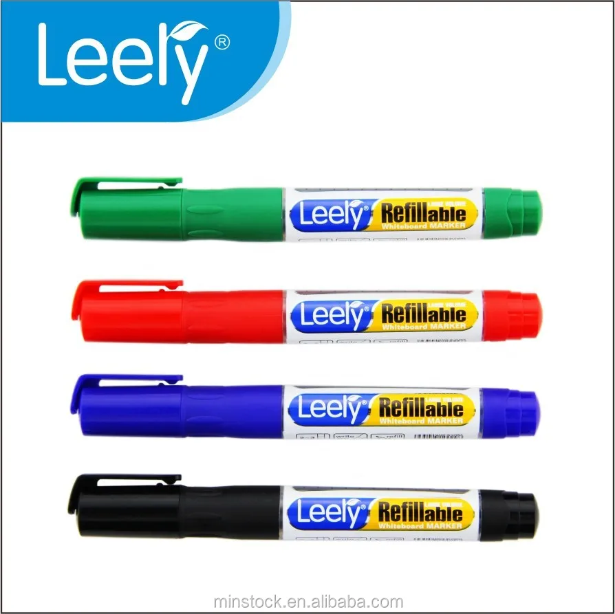 Leery Branded Long Writing Whiteboard Marker with refill ink