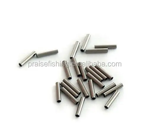Fishing tackle Fishing Line Connecter tube Single cooper brass tube crimping brass sleeves