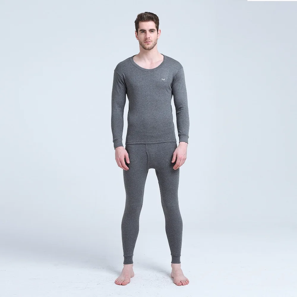 
Seamless Black Slim Shapewear Mens Thick Long Sleeved Heated Thermal Underwear 