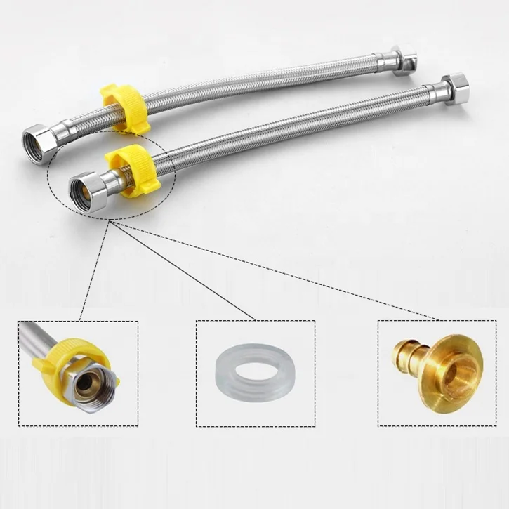 
High pressure stainless steel toilet flexible hose 1/2