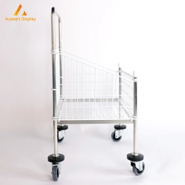 
European style metal supermarket shopping trolley cart 