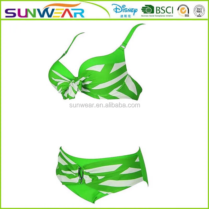 Oem Low moq Solid black Womens Bathing Suits Floral Printing Swim Bottoms Padded Halter Bandage Bikini Two Piece Swimsuits