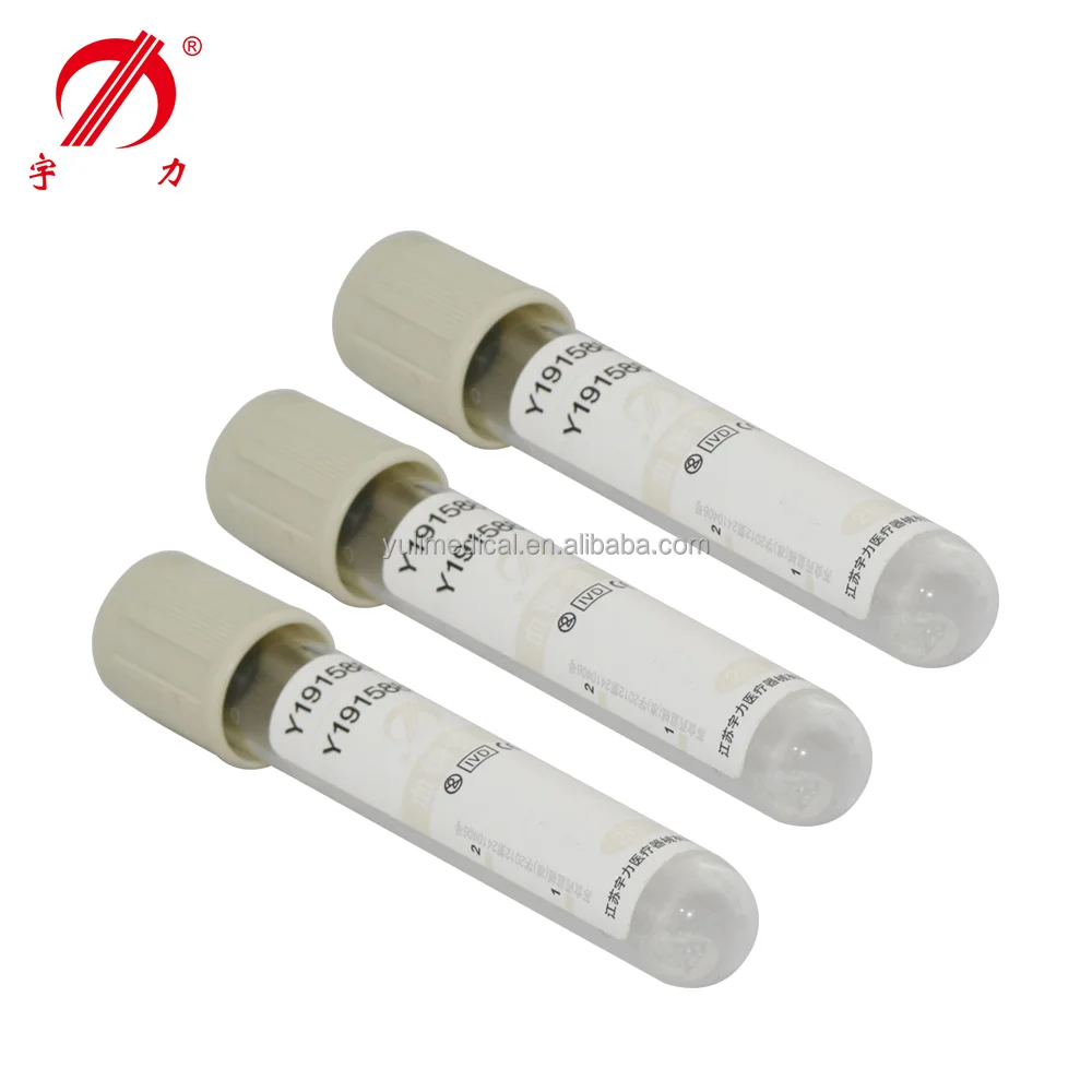 Disposable vacuum blood sugar test glucose tube