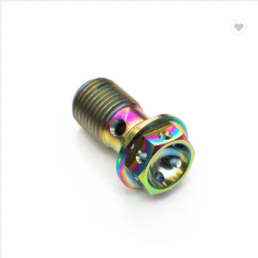 DIN 6921 M6 M8 Banjo gr5 titanium flange bolt for motorcycle