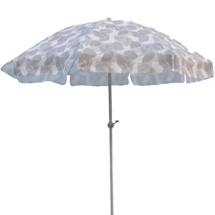 Outdoor Sandy Beach Printing Sunshade Small Patio Flower Beach Umbrella